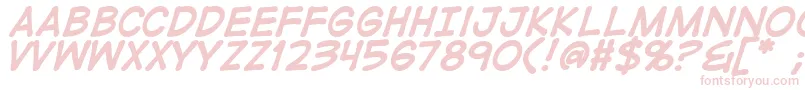 DigistripB Font – Pink Fonts on White Background