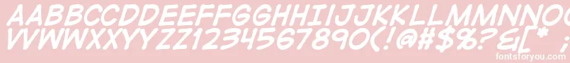 DigistripB Font – White Fonts on Pink Background