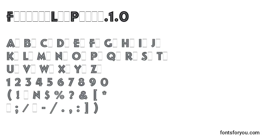Schriftart FolliesLetPlain.1.0 – Alphabet, Zahlen, spezielle Symbole