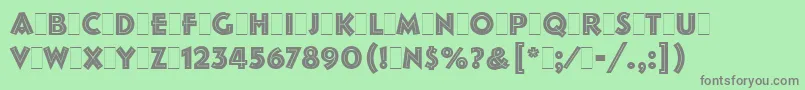 fuente FolliesLetPlain.1.0 – Fuentes Grises Sobre Fondo Verde