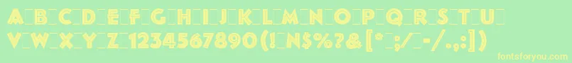 Police FolliesLetPlain.1.0 – polices jaunes sur fond vert