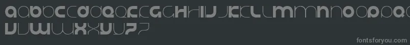 Justifylazy Font – Gray Fonts on Black Background