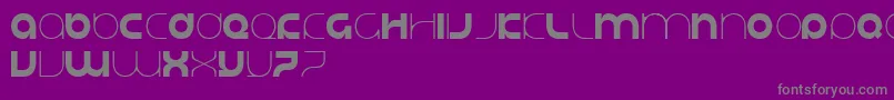 Justifylazy Font – Gray Fonts on Purple Background