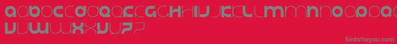 Шрифт Justifylazy – серые шрифты на красном фоне