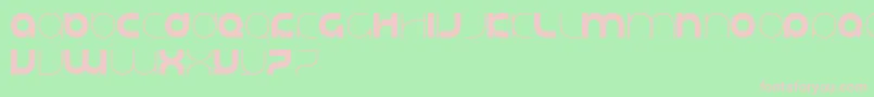 Justifylazy Font – Pink Fonts on Green Background