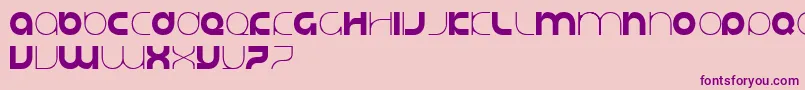 Justifylazy Font – Purple Fonts on Pink Background