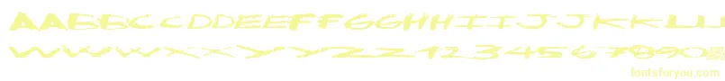 Cleandirty-Schriftart – Gelbe Schriften