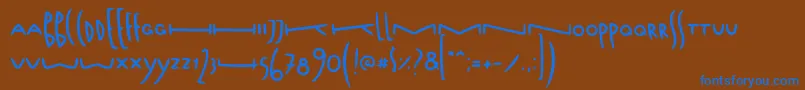 fuente FoxtypefaceFoxtail – Fuentes Azules Sobre Fondo Marrón