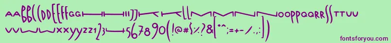 FoxtypefaceFoxtail Font – Purple Fonts on Green Background