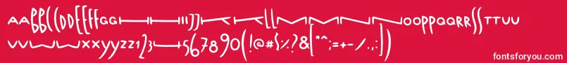 FoxtypefaceFoxtail Font – White Fonts on Red Background