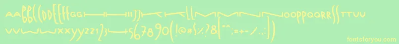 FoxtypefaceFoxtail Font – Yellow Fonts on Green Background