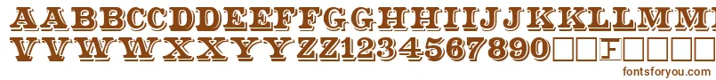 ShadowedSerif Font – Brown Fonts on White Background