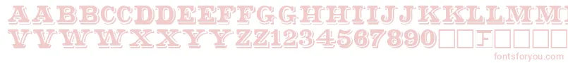 ShadowedSerif Font – Pink Fonts on White Background