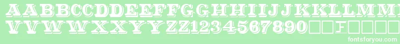 ShadowedSerif Font – White Fonts on Green Background