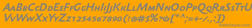 En savoir plus sur la police SebastiantextscBolditalic Police SebastiantextscBolditalic – polices grises sur fond orange
