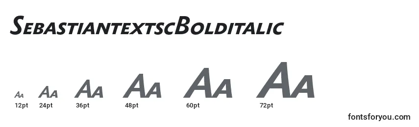 SebastiantextscBolditalic Font Sizes