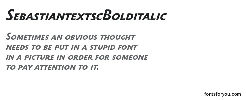 SebastiantextscBolditalic Font