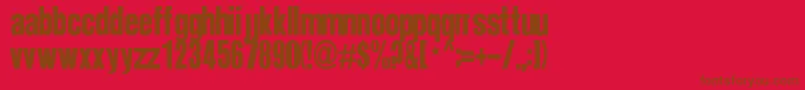 Lisätietoja Suede-fontista Suede-fontti – ruskeat fontit punaisella taustalla