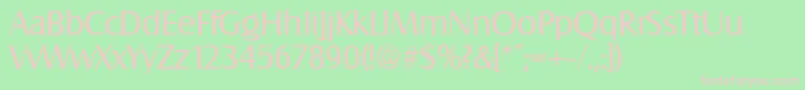 SalzburgSerialRegularDb Font – Pink Fonts on Green Background