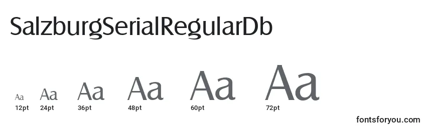 SalzburgSerialRegularDb Font Sizes