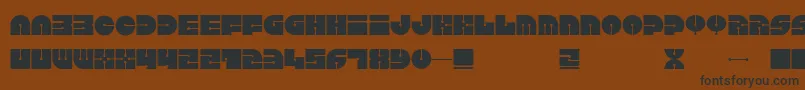 Keel Font – Black Fonts on Brown Background