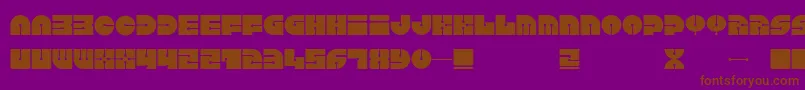 Keel Font – Brown Fonts on Purple Background