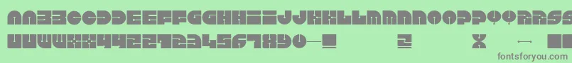 Keel-Schriftart – Graue Schriften auf grünem Hintergrund