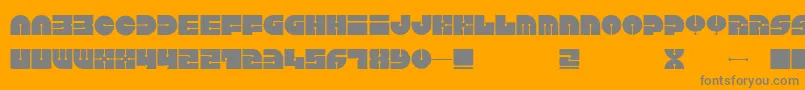 More about Keel Font Keel Font – Gray Fonts on Orange Background