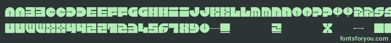 Keel Font – Green Fonts on Black Background