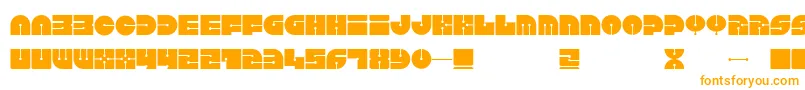 Шрифт Keel – оранжевые шрифты на белом фоне