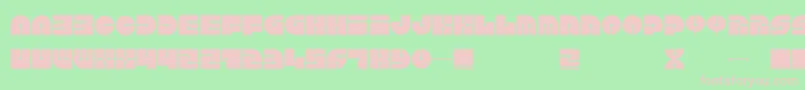 Keel Font – Pink Fonts on Green Background