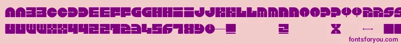 Keel Font – Purple Fonts on Pink Background