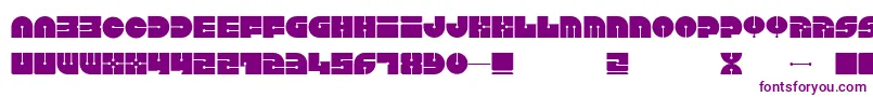 Keel-Schriftart – Violette Schriften auf weißem Hintergrund