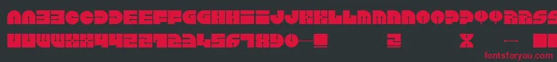 Шрифт Keel – красные шрифты на чёрном фоне