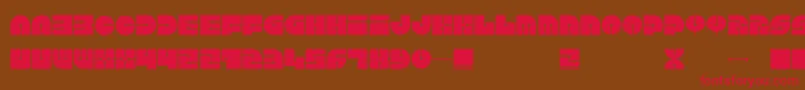 Keel Font – Red Fonts on Brown Background