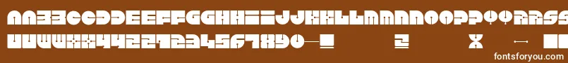 Keel Font – White Fonts on Brown Background