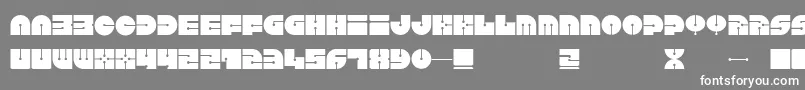 フォントKeel – 灰色の背景に白い文字