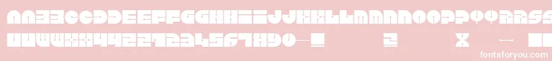 Keel-fontti – valkoiset fontit vaaleanpunaisella taustalla