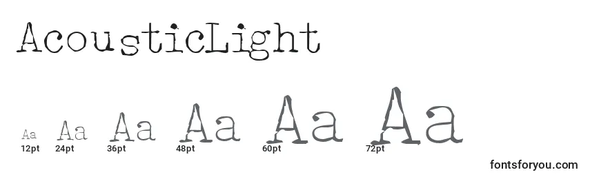AcousticLight Font Sizes
