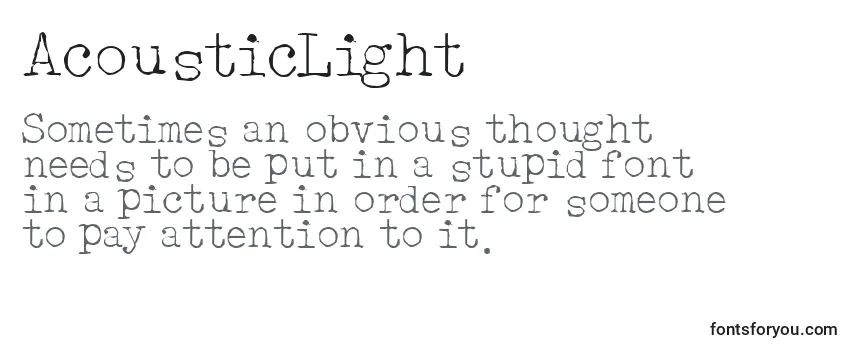 AcousticLight Font