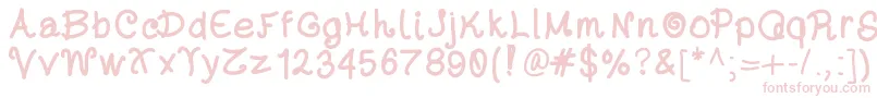 Dayansfont Font – Pink Fonts on White Background