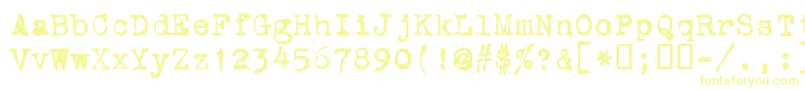Шрифт Vtcorona – жёлтые шрифты
