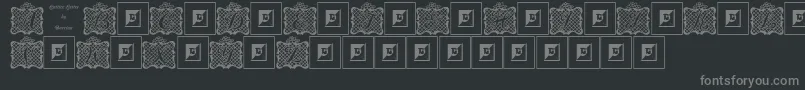 Шрифт LatticeLetter – серые шрифты на чёрном фоне