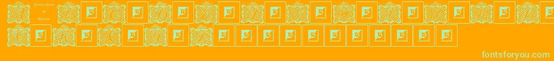 Lisätietoja LatticeLetter-fontista LatticeLetter-fontti – vihreät fontit oranssilla taustalla