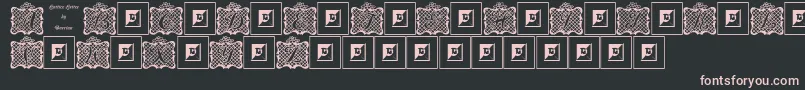 LatticeLetter Font – Pink Fonts on Black Background