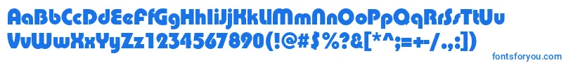 PuenteBold Font – Blue Fonts on White Background