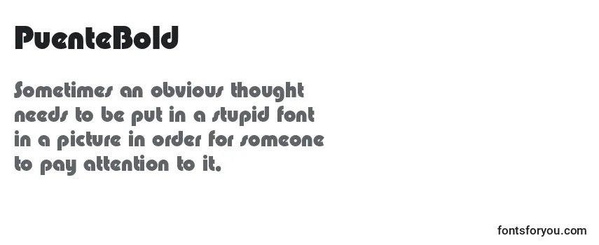 PuenteBold Font