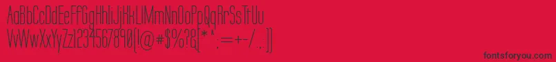 LabtopSecundo Font – Black Fonts on Red Background