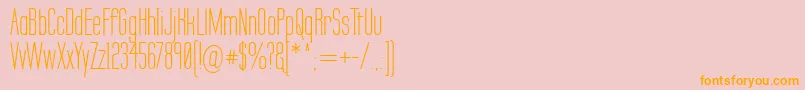 LabtopSecundo Font – Orange Fonts on Pink Background