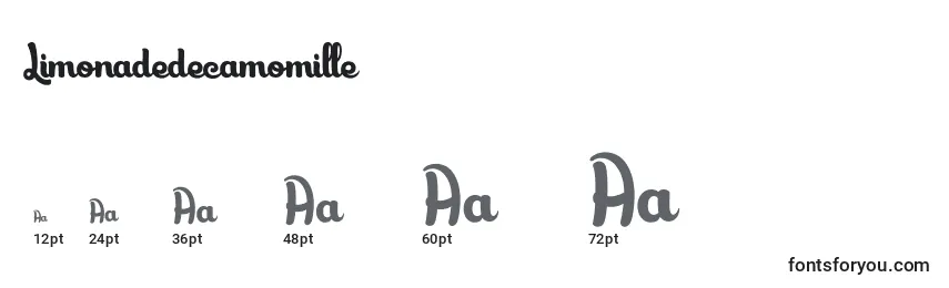 Limonadedecamomille Font Sizes